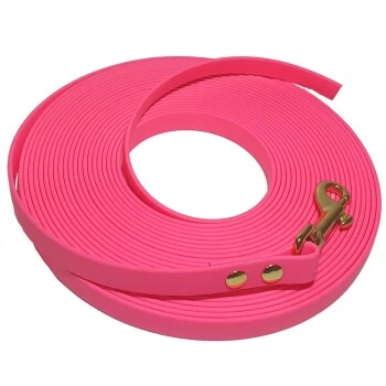 Bio-leine 15-25 Kg Biothane Schleppleine Leuchtendes Rosa 3 M