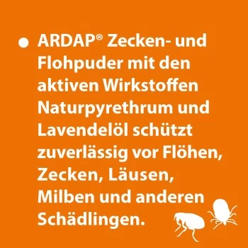 Ardap Zecken- Und Flohpuder 150g – Bild 2
