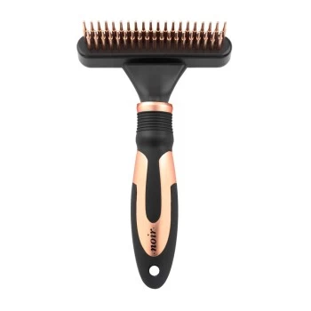 Europet Bernina NOIR Entwirrungsharke Rotierende Zinken Doppelt