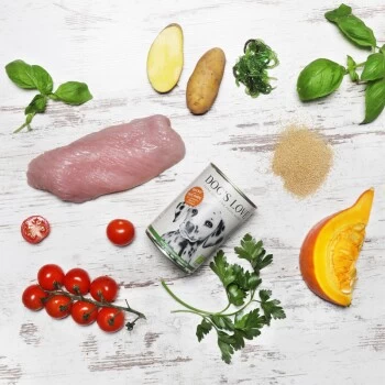 DOG'S LOVE BIO 6x400g Pute Mit Amaranth & Kürbis – Bild 2