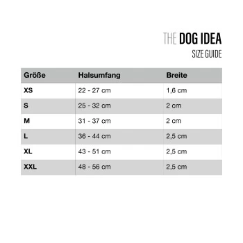 THE DOG IDEA Biothane Halsband Hellblau Schwarz S – Bild 2