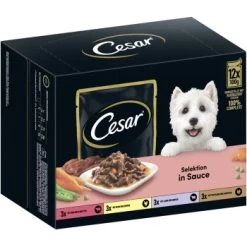 Cesar Portionsbeutel Multipack Selektion In Sauce 48x100g