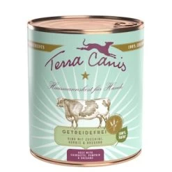 Terra Canis Getreidefrei Adult 6x800g Rind Mit Zucchini, Kürbis & Oregano