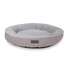 Lionto Rundes Hundebett Grau S