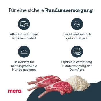 MERA Pure Sensitive Adult Lamm & Reis 12,5 Kg – Bild 5