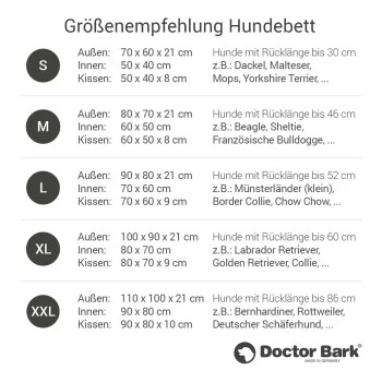 Doctor Bark Hundebett Grau S – Bild 8