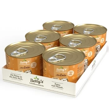Betty's Landhausküche Mit Ente 6 X 200g Für Hund – Bild 2