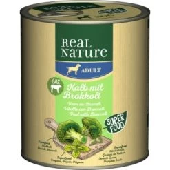REAL NATURE Superfood Adult Kalb Mit Brokkoli 6x800 G