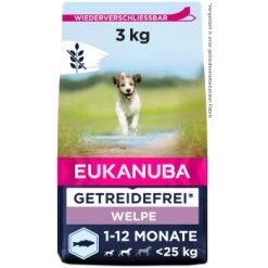 EUKANUBA Welpenfutter Getreidefrei Für Kleine Und Mittelgroße Rassen 3 Kg