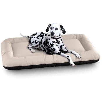 Knuffelwuff Wasserfestes In Und Outdoor Hundebett Lucky Color Edition Aus Nylongewebe Beige XL â Bild 4