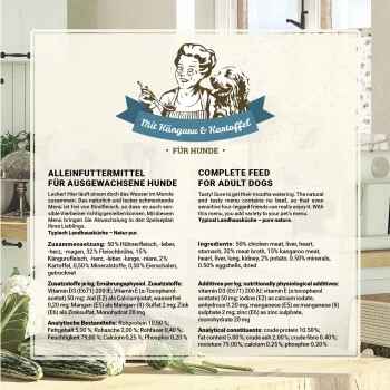 Betty's Landhausküche Mit Känguru & Kartoffel 6 X 200g Für Hund – Bild 6