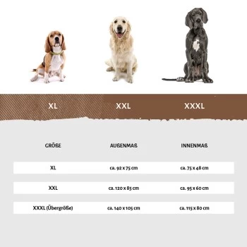 Knuffelwuff Kunstleder Hundebett Jerry Schwarz XL â Bild 2