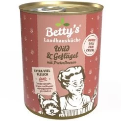 Betty's Landhausküche Wild & Geflügel 6 X 400g Für Hund