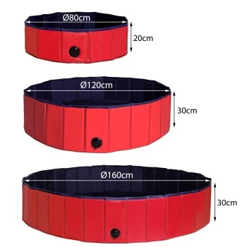 Lionto 160 Cm Hundepool Mit Ablassventil - Faltbar – Bild 2