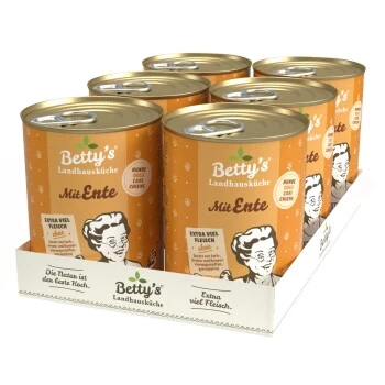 Betty's Landhausküche Mit Ente 6 X 800g Für Hund – Bild 2