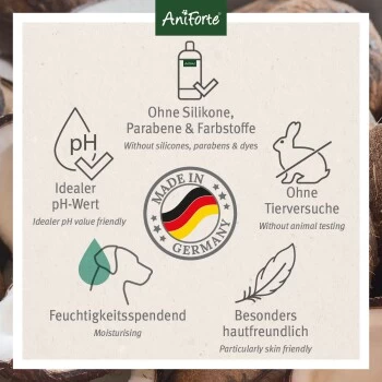 Aniforte Shampoo Kokos Fellharmonie 200ml – Bild 4