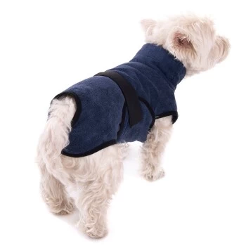 Wallace & Jones Bademantel Für Kl. Hunde Blau – Bild 2