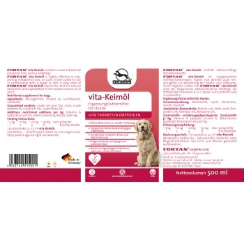 Fortan Vita-Keimöl BARF Zusatz 500 Ml – Bild 2