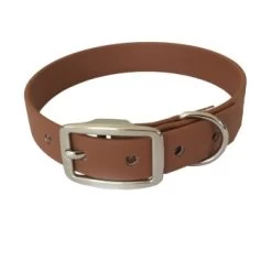 Bio-leine 34-45cm HU Biothane Halsband Braun/ Caramell 24 Cm, 33 Cm