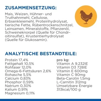 Hill's Science Plan Mature Adult 7+ Senior Light Mit Huhn 14 Kg – Bild 5